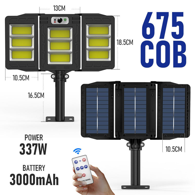 Refletor Solar Triplo Regulável- Ultra Led 337w